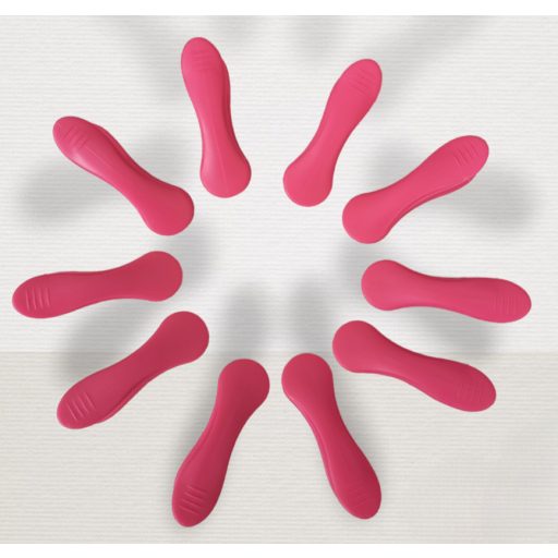 VIXI teregető szett csipesztartó kosárral és 10 db pink csipesszel