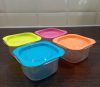 VIXI 300 ml-es frissentartó edény mikróban melegíthető fedővel, ételtárolás és fagyasztás céljára.
