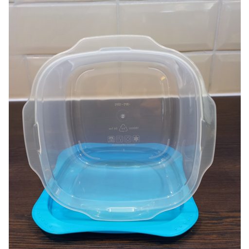 VIXI 900 ml-es frissentartó edény rácsbetét nélkül, mikróban melegíthető ételtároló és frissentartó.