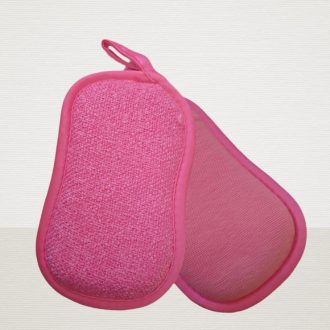 VIXI pink piskóta szivacs kis méretben, kíméletes tisztításhoz és makacs szennyeződések eltávolításához