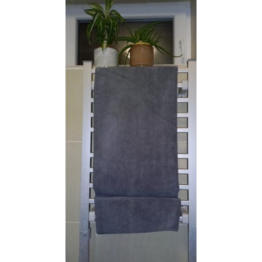 VIXI fürdőlepedő szürke színben, puha és nedvszívó mikroszálas törölköző 70x140 cm-es méretben