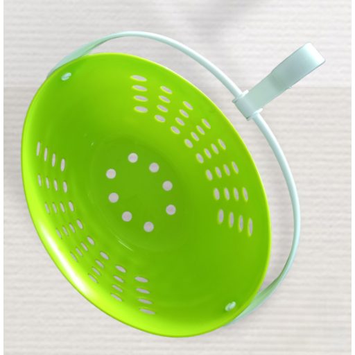 VIXI csipesztartó kosár pink és zöld színben, praktikus akasztható tároló