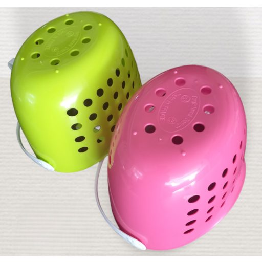 VIXI csipesztartó kosár pink és zöld színben, praktikus akasztható tároló