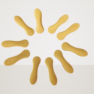 VIXI normál csipesz sárga, 10 db-os, nyommentes szárítással