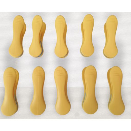 VIXI normál csipesz sárga, 10 db-os, nyommentes szárítással