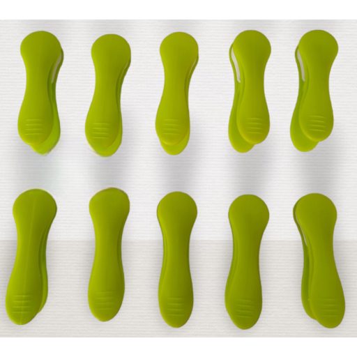 VIXI normál csipesz zöld, 10 db-os, nyommentes szárítással