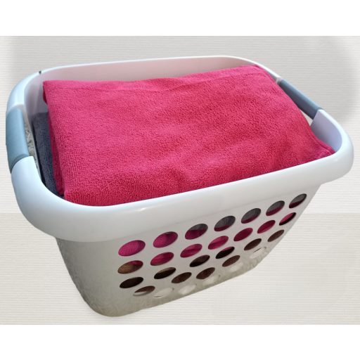 VIXI masszív ruháskosár szilikon fogantyúval, praktikus tároláshoz és szállításhoz