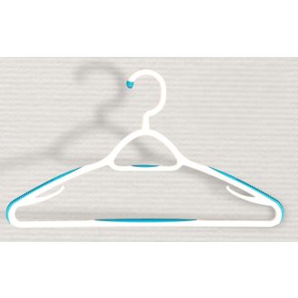 VIXI kék színű vállfa szilikonos résszel, csúszásmentes és formamegőrző kialakítással