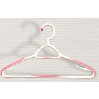 VIXI pink színű vállfa szilikonos résszel, formamegőrző és csúszásmentes kialakítással