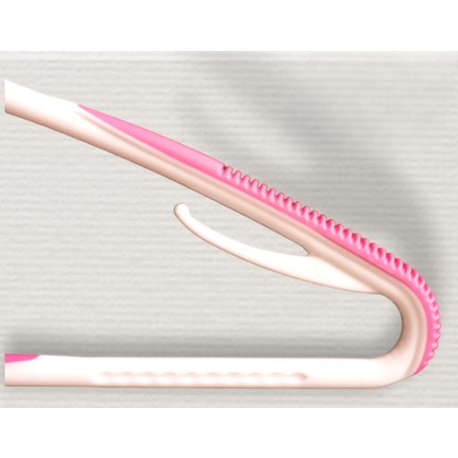 VIXI pink színű vállfa szilikonos résszel, formamegőrző és csúszásmentes kialakítással