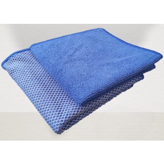 VIXI dörzsi mikroszálas törlőkendő kék színben, vegyszermentes takarításhoz konyhához, fürdőszobához, autóhoz