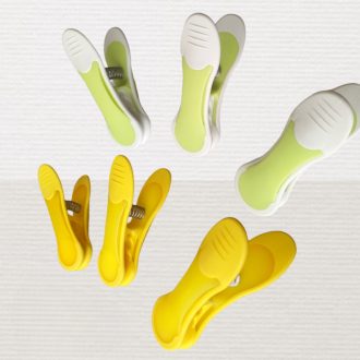 VIXI Maxi Csipesz sárga és zöld színben, strapabíró és nyommentes ruhaszárításhoz, 6 db-os csomag