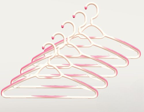 Vixi vállfa szett pink színben - 5 db