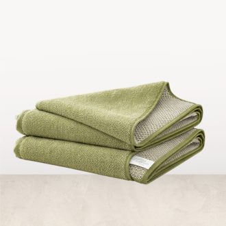 Vixi dörzsi kendő párban, olajzöld színben